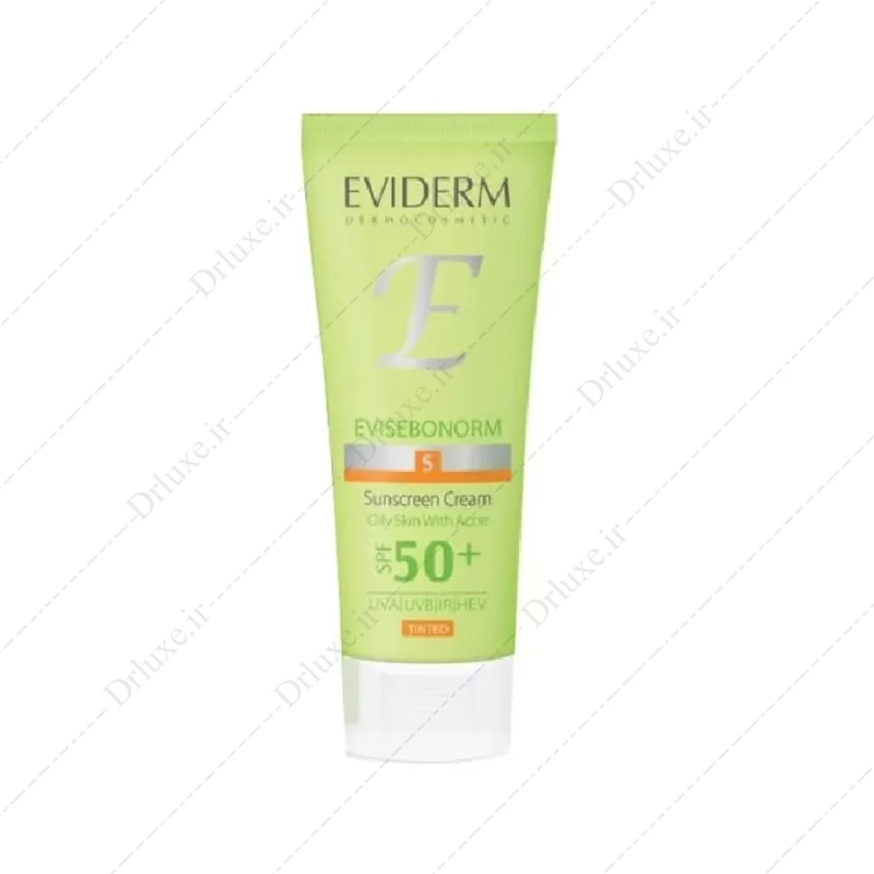 کرم ضد آفتاب SPF50 اوی سبونورم اویدرم رنگی ضد جوش 40 میلی لیتر